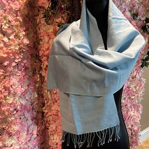 JUPI, Light Blue pASHIMA silk blend Women's Scarf